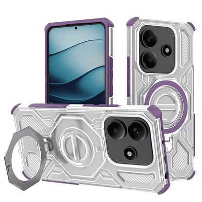 Coque pour Xiaomi Redmi Note 14 5G, Techsuit, Carbon Shield Pro, Violet