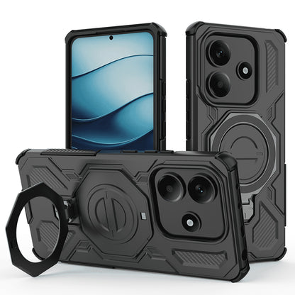 Hülle für Xiaomi Redmi Note 14 5G, Techsuit, Carbon Shield Pro, Schwarz