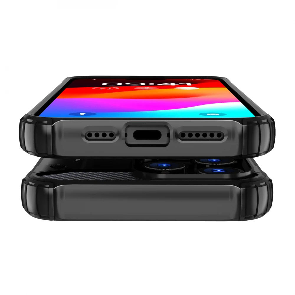 Coque pour Xiaomi Redmi Note 14 5G, Techsuit, Hybrid Armor, Noire