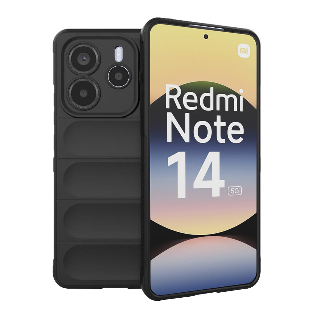 Coque pour Xiaomi Redmi Note 14 5G, Techsuit, Magic Shield, Noire