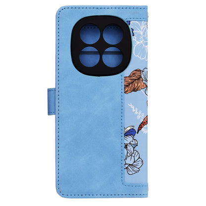 Coque pour Xiaomi Redmi Note 14 Pro 4G, Techsuit, FlipCraft, Bleu