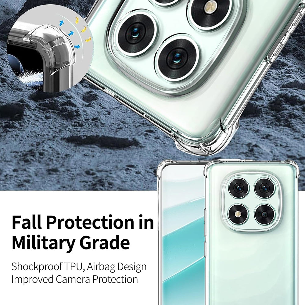 Coque pour Xiaomi Redmi Note 14 Pro 4G, Techsuit, Antichoc Claire, Transparente