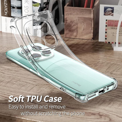 Coque pour Xiaomi Redmi Note 14 Pro 4G, Techsuit, Antichoc Claire, Transparente