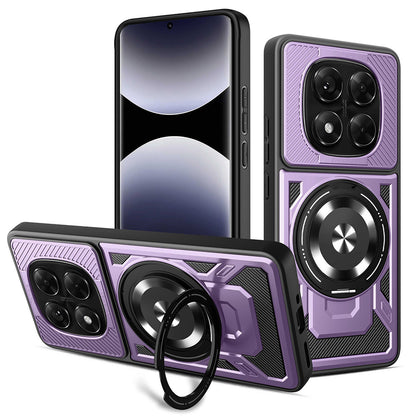 Coque pour Xiaomi Redmi Note 14 Pro+ 5G / Note 14 Pro 5G / Poco X7, Techsuit, RuggedCam, Violet