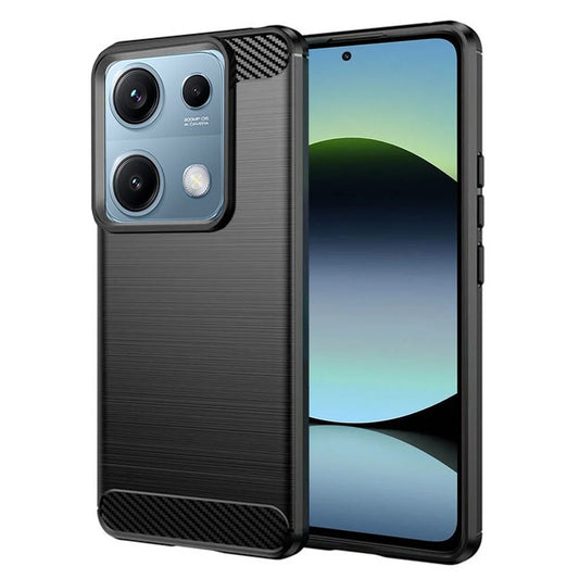 Coque pour Xiaomi Redmi Note 14S, Techsuit, Carbone, Noire
