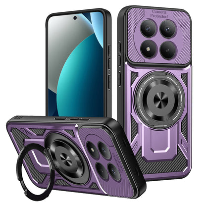 Hülle für Xiaomi Redmi Note 15 Pro 4G, Techsuit, RuggedCam, Lila