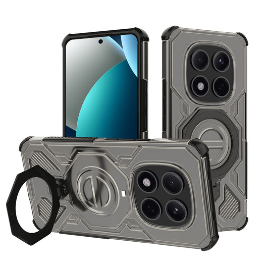 Étui pour Xiaomi Redmi Note 15 Pro 5G, Techsuit, Carbon Shield Pro, Fumé