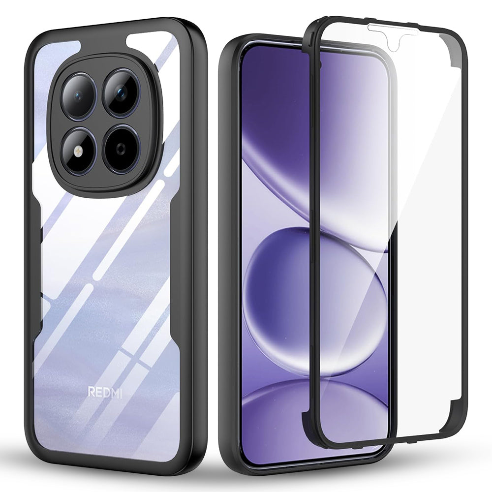 Hülle für Xiaomi Redmi Note 15 Pro 5G, Techsuit, ColorVerse 360, Schwarz