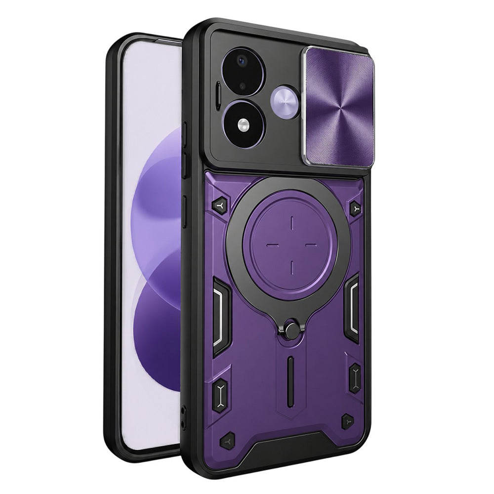 Coque pour Xiaomi Redmi Note 17 4G / Note 17 5G, Techsuit, CamGuard Pro, violette