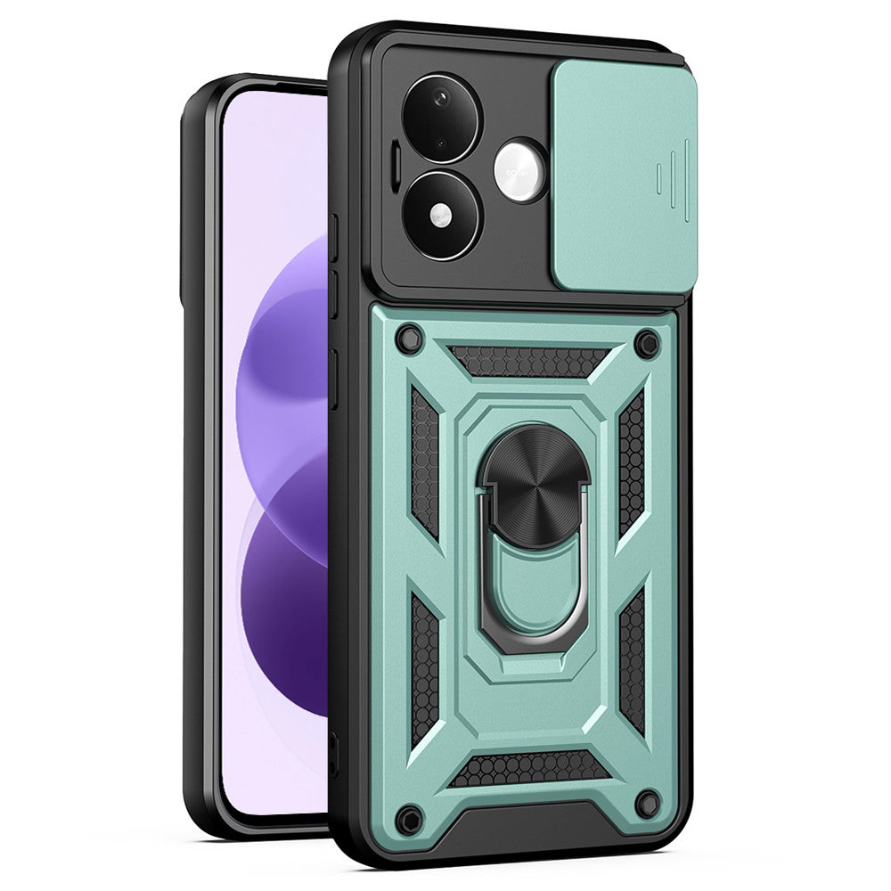 Coque pour Xiaomi Redmi Note 17 4G / Note 17 5G, Techsuit, CamShield, verte