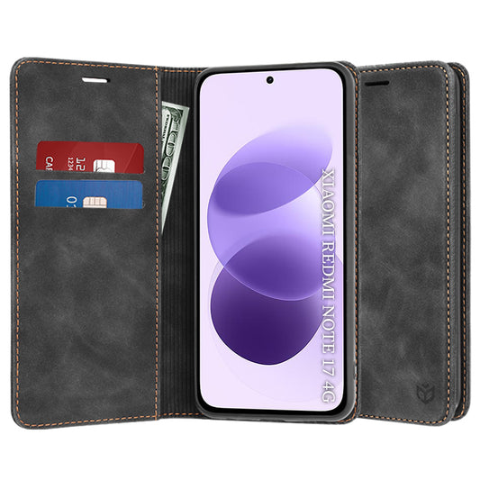 Étui pour Xiaomi Redmi Note 17 4G / Note 17 5G, Techsuit, Confy, noir