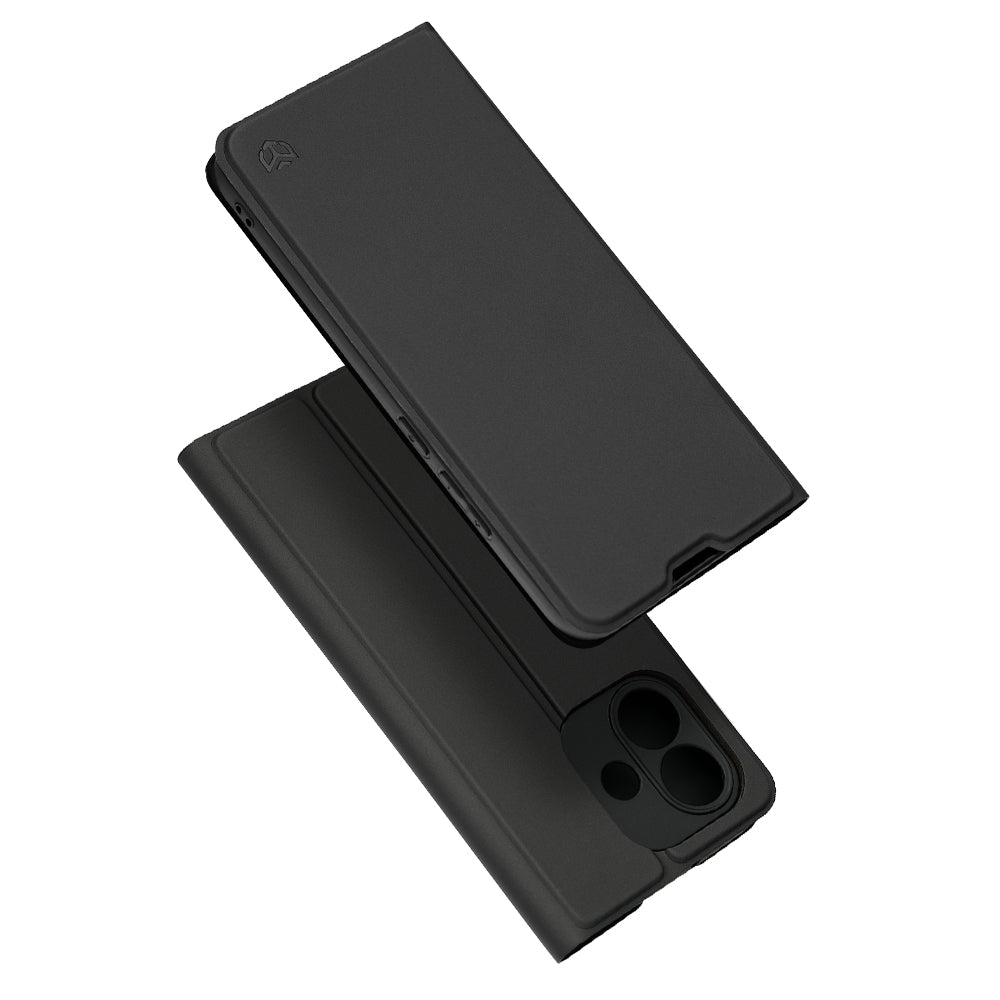 Hülle für Xiaomi Redmi Note 17 4G / Note 17 5G, Techsuit, Magskin Book, Schwarz