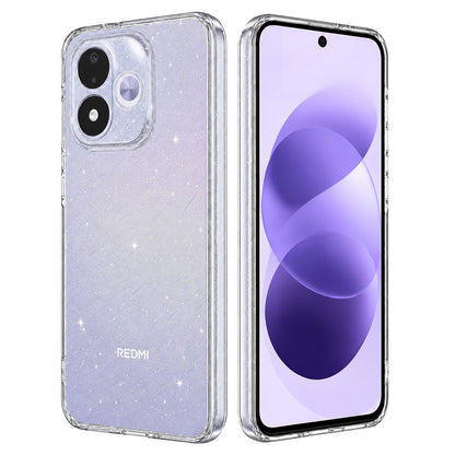 Coque pour Xiaomi Redmi Note 17 4G / Note 17 5G, Techsuit, SparkleSkin, transparente