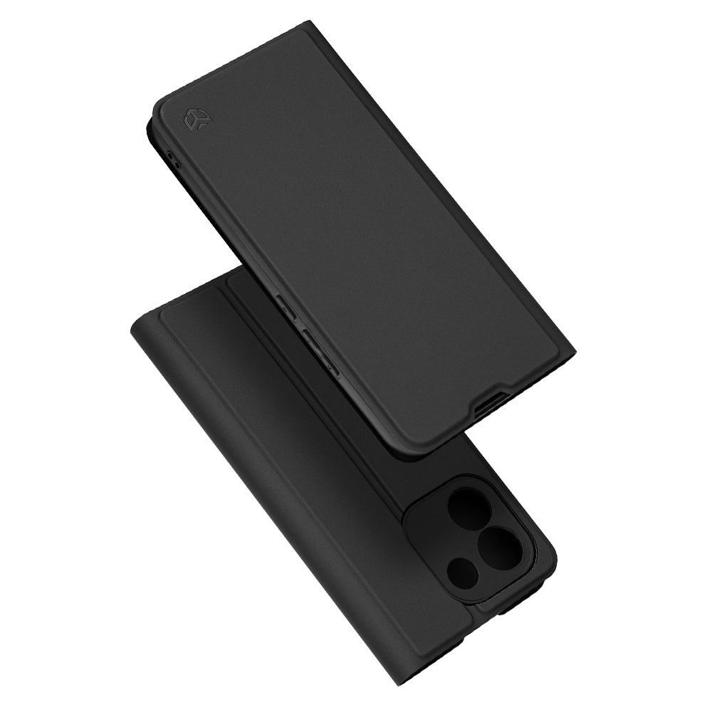 Hülle für Xiaomi Redmi Note 17 Pro Max, Techsuit, Magskin Book, Schwarz