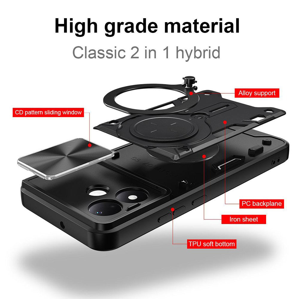 Coque pour Xiaomi Redmi Note 17 Pro, Techsuit, CamGuard Pro, rose doré