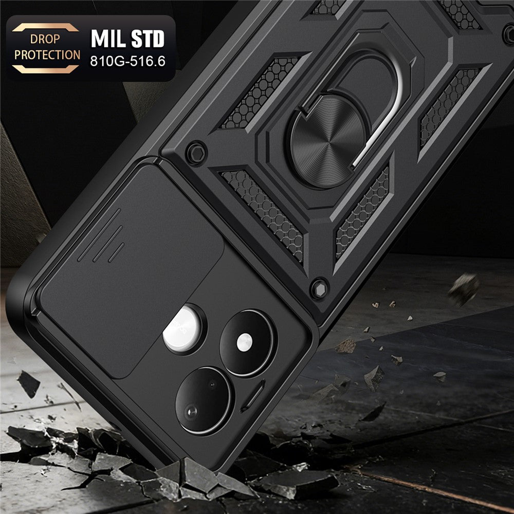 Coque pour Xiaomi Redmi Note 17 Pro, Techsuit, CamShield, noire