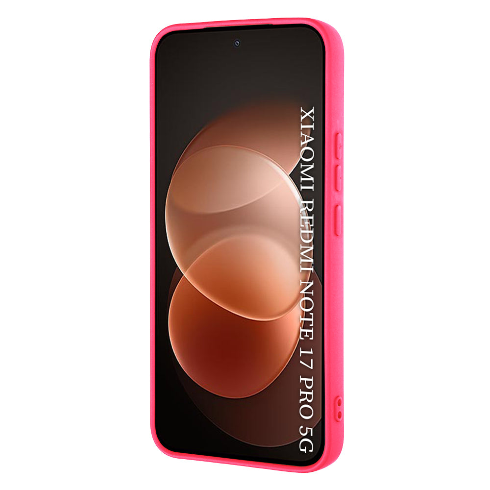 Hülle für Xiaomi Redmi Note 17 Pro, Techsuit, SoftFlex, Dunkelrosa