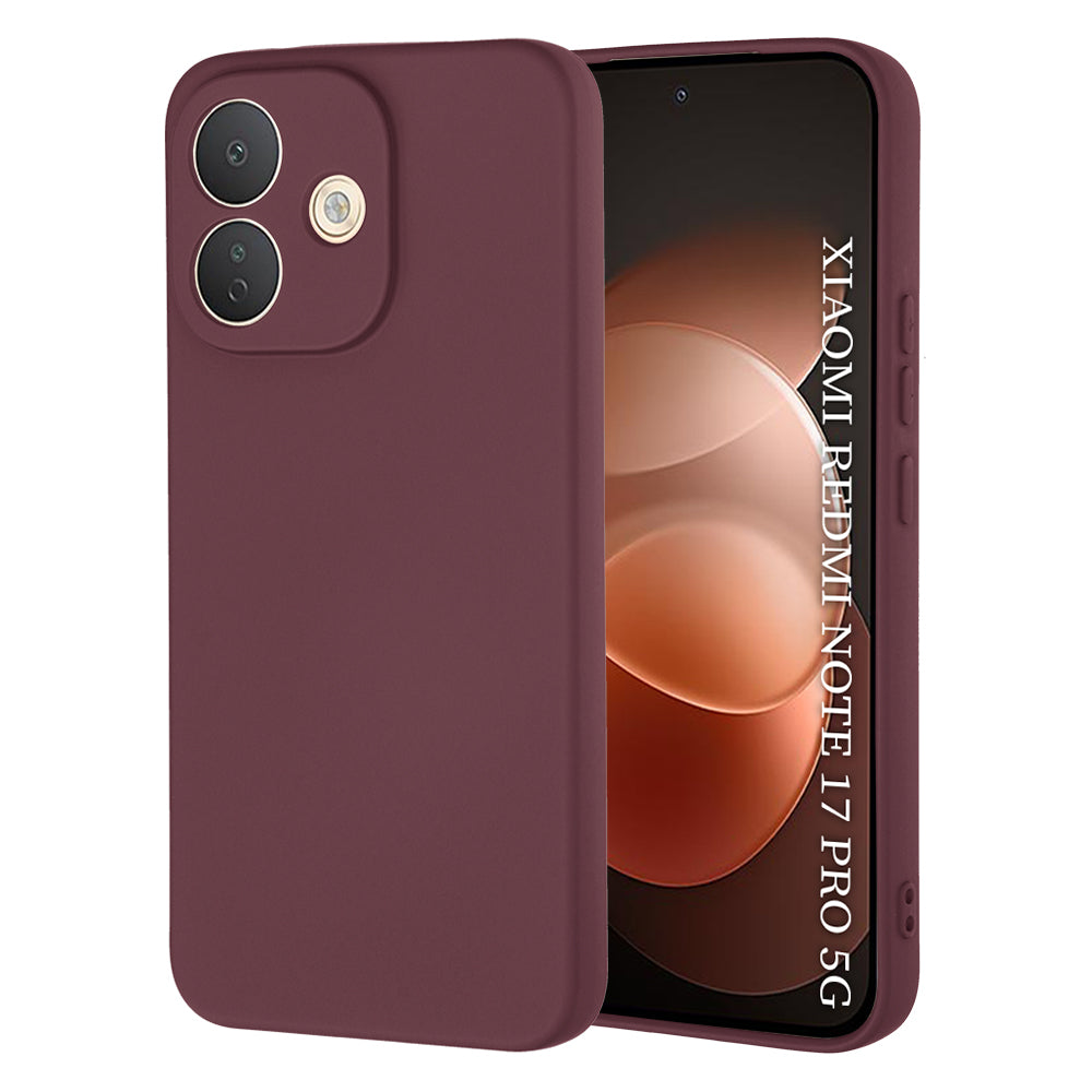Coque pour Xiaomi Redmi Note 17 Pro, Techsuit, SoftFlex, bordeaux