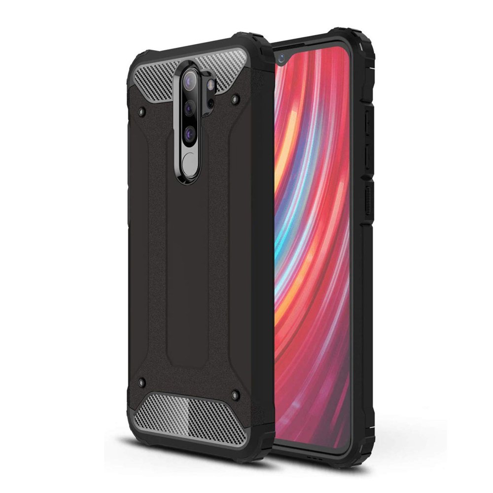 Coque pour Xiaomi Redmi Note 8 Pro, Techsuit, Hybrid Armor, Noire