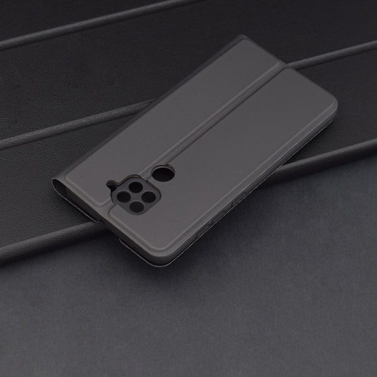 Coque pour Xiaomi Redmi Note 9 / 10X 4G, Techsuit, Magskin Book, Noire