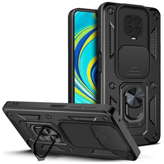 Coque pour Xiaomi Redmi Note 9S / Note 9 Pro / Note 9 Pro Max, Techsuit, CamShield, Noire