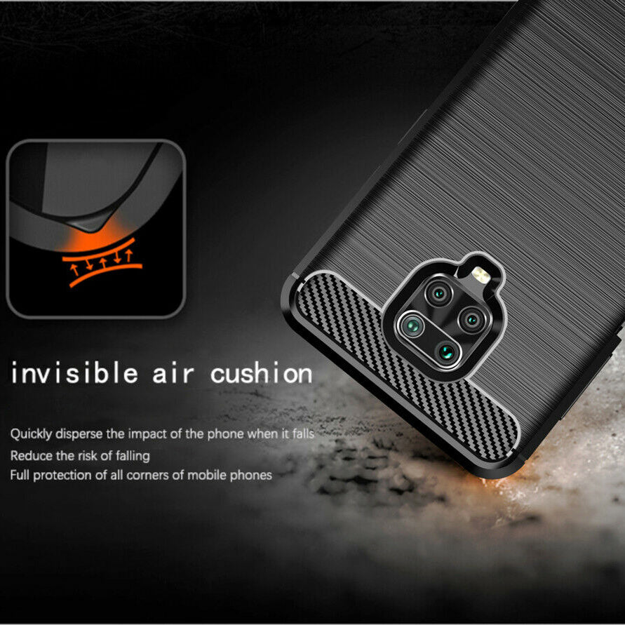 Case for Xiaomi Redmi Note 9S / Note 9 Pro / Note 9 Pro Max, Techsuit, Carbon, Black