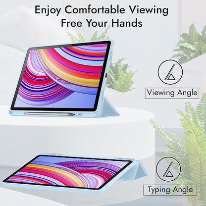 Étui pour Xiaomi Redmi Pad 2 Pro, Techsuit, Flex Trifold, Gris