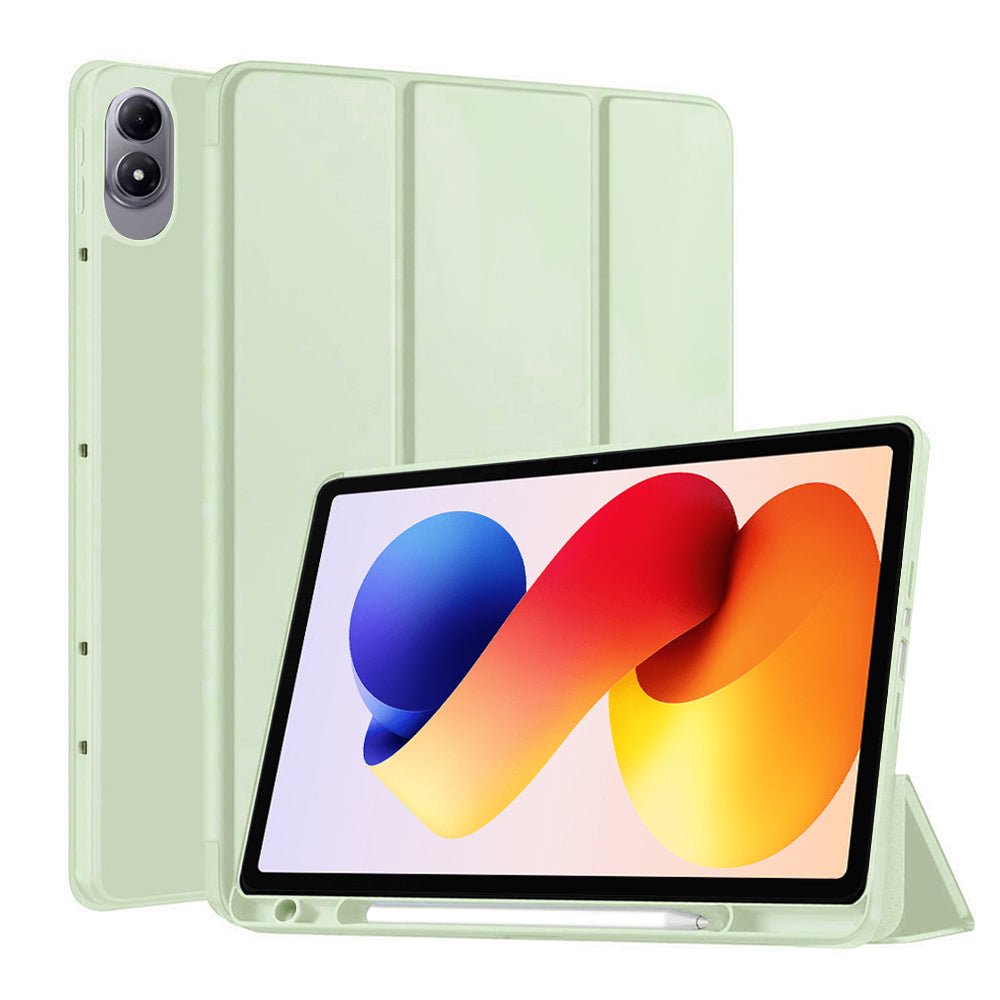 Étui pour Xiaomi Redmi Pad 2 Pro, Techsuit, Flex Trifold, Vert Matcha