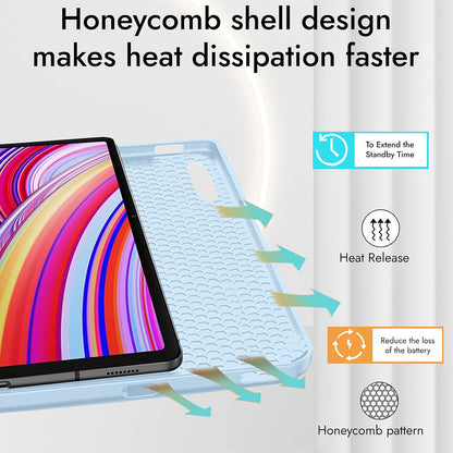 Étui pour Xiaomi Redmi Pad 2 Pro, Techsuit, Flex Trifold, Vert Matcha