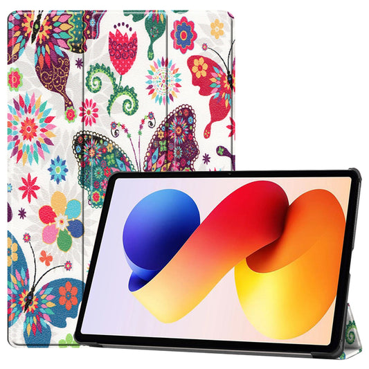 Étui pour Xiaomi Redmi Pad 2 Pro, Techsuit, FoldPro Butterfly, Multicolore