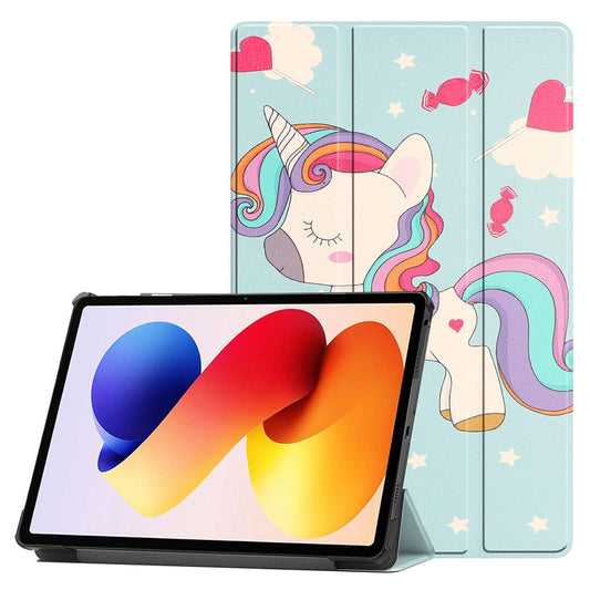Coque pour Xiaomi Redmi Pad 2 Pro, Techsuit, FoldPro Unicorn, Multicolore