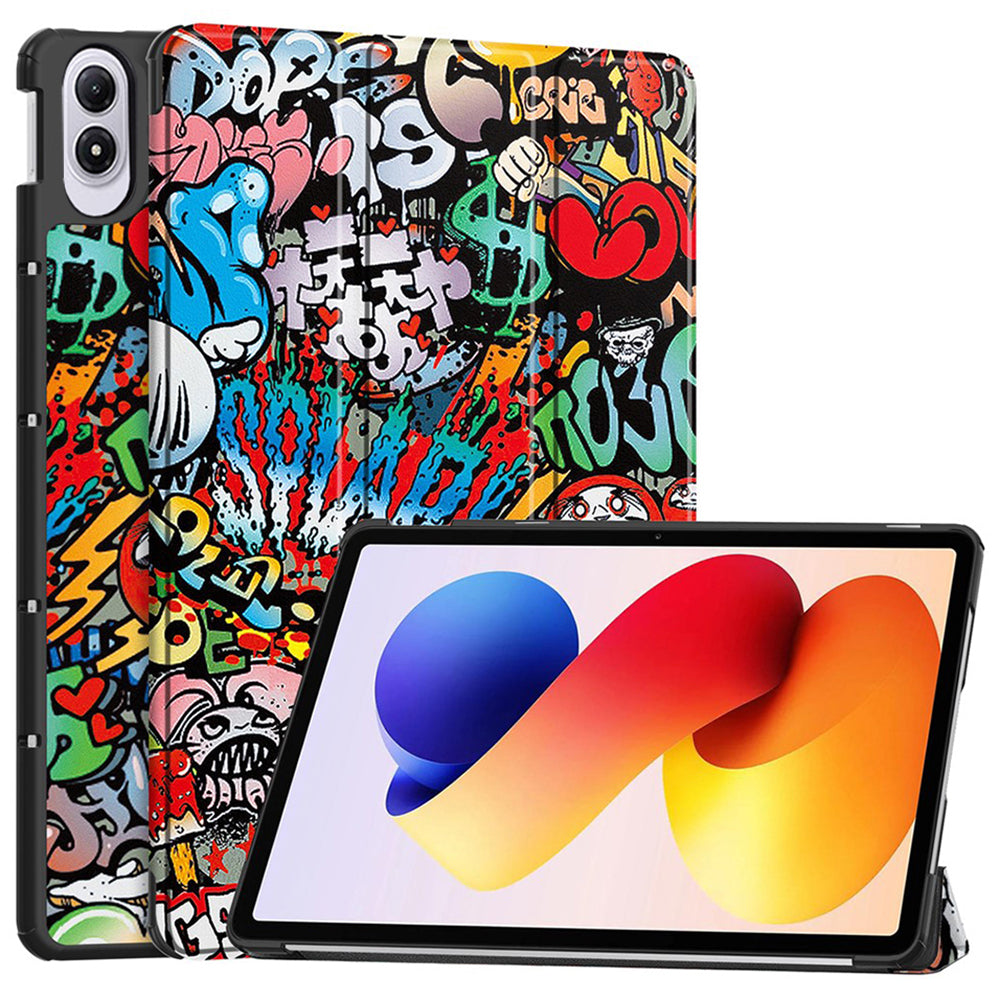 Hülle für Xiaomi Redmi Pad 2 Pro, Techsuit, FoldPro Urban Vibe, Mehrfarbig