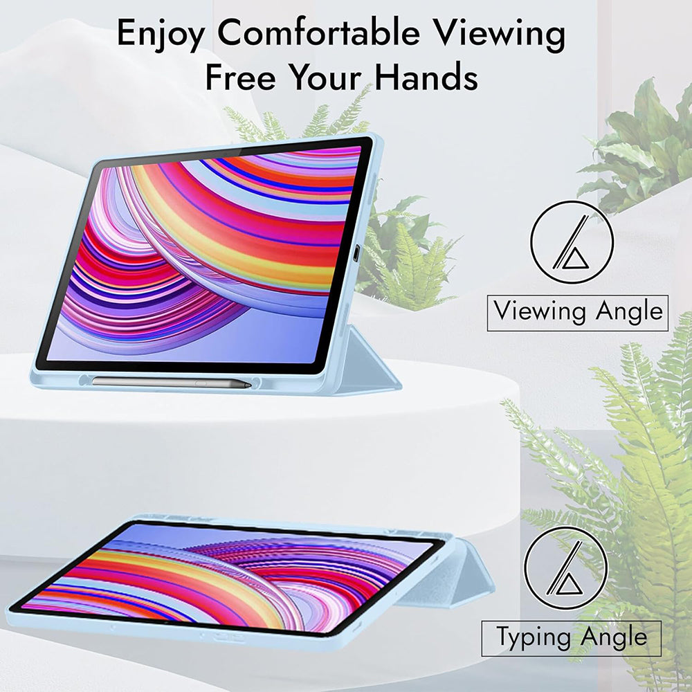 Hülle für Xiaomi Redmi Pad Pro / Pad / Pad Pro 5G, Techsuit, Flex Trifold, Blau