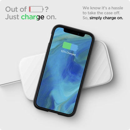 Hülle für Apple iPhone 12 / 12 Pro, Spigen, Ultra Hybrid, Schwarz ACS01703