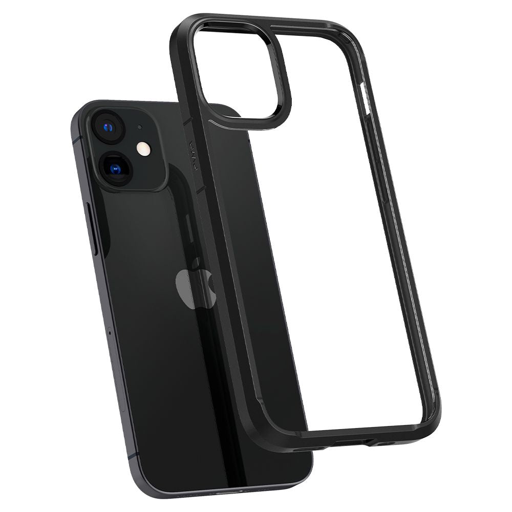 Hülle für Apple iPhone 12 / 12 Pro, Spigen, Ultra Hybrid, Schwarz ACS01703