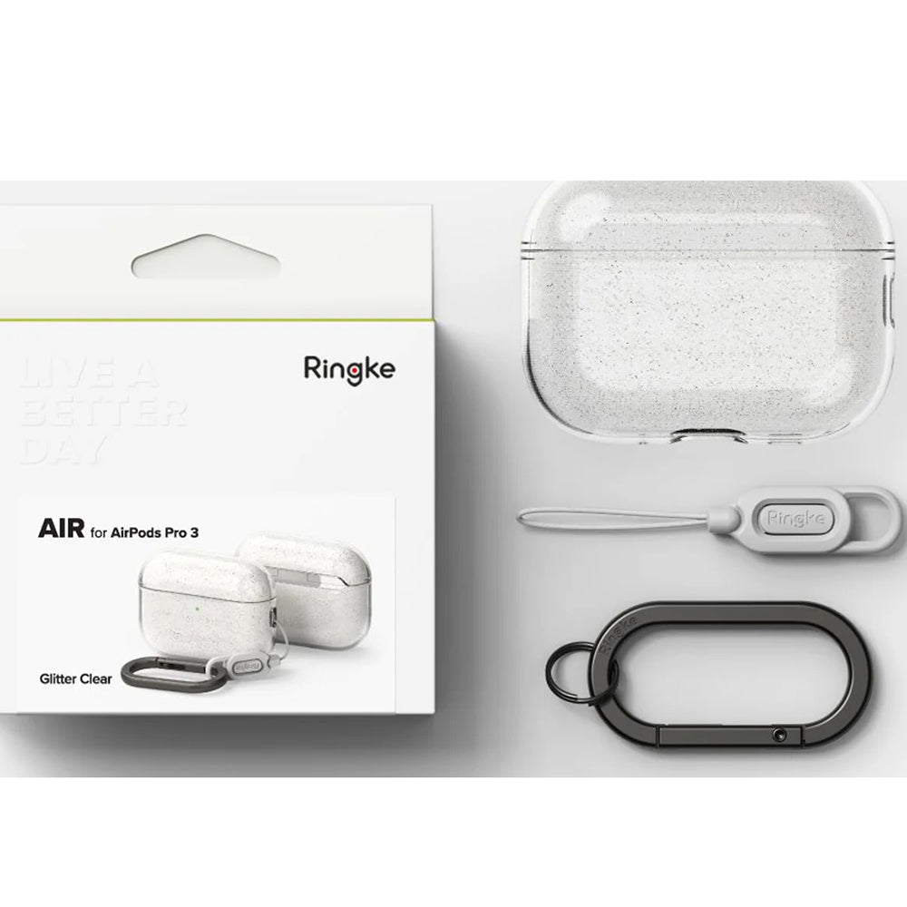 Étui Ringke Air Glitter pour Apple AirPods 3, Transparent
