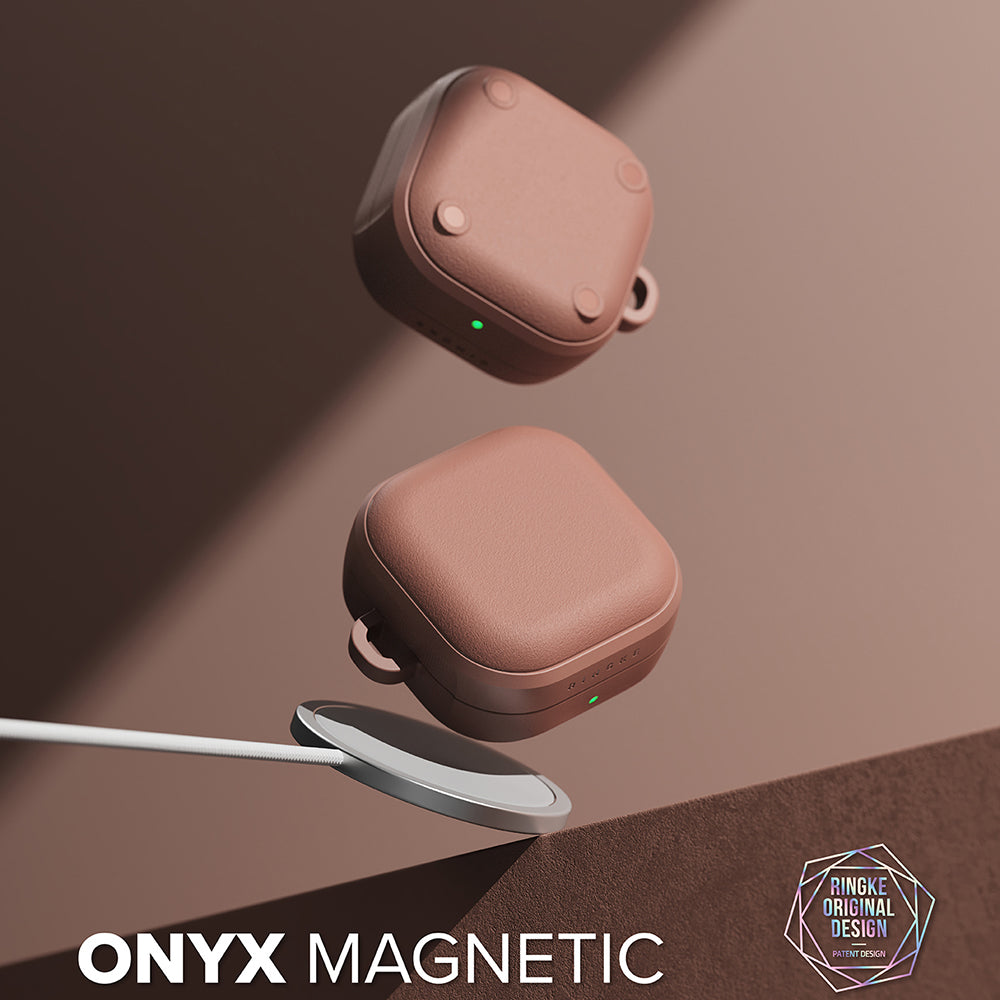 Coque Ringke Onyx Magnétique pour Samsung Galaxy Buds4 / Buds4 Pro, Bronze