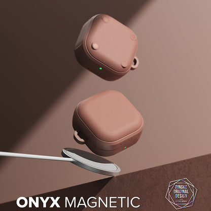 Coque Ringke Onyx Magnétique pour Samsung Galaxy Buds4 / Buds4 Pro, Bronze
