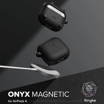 Coque Ringke Onyx Magnétique pour Apple AirPods 4, Gris