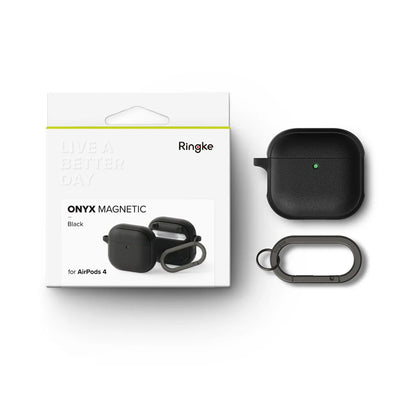 Coque Ringke Onyx Magnétique pour Apple AirPods 4, Gris