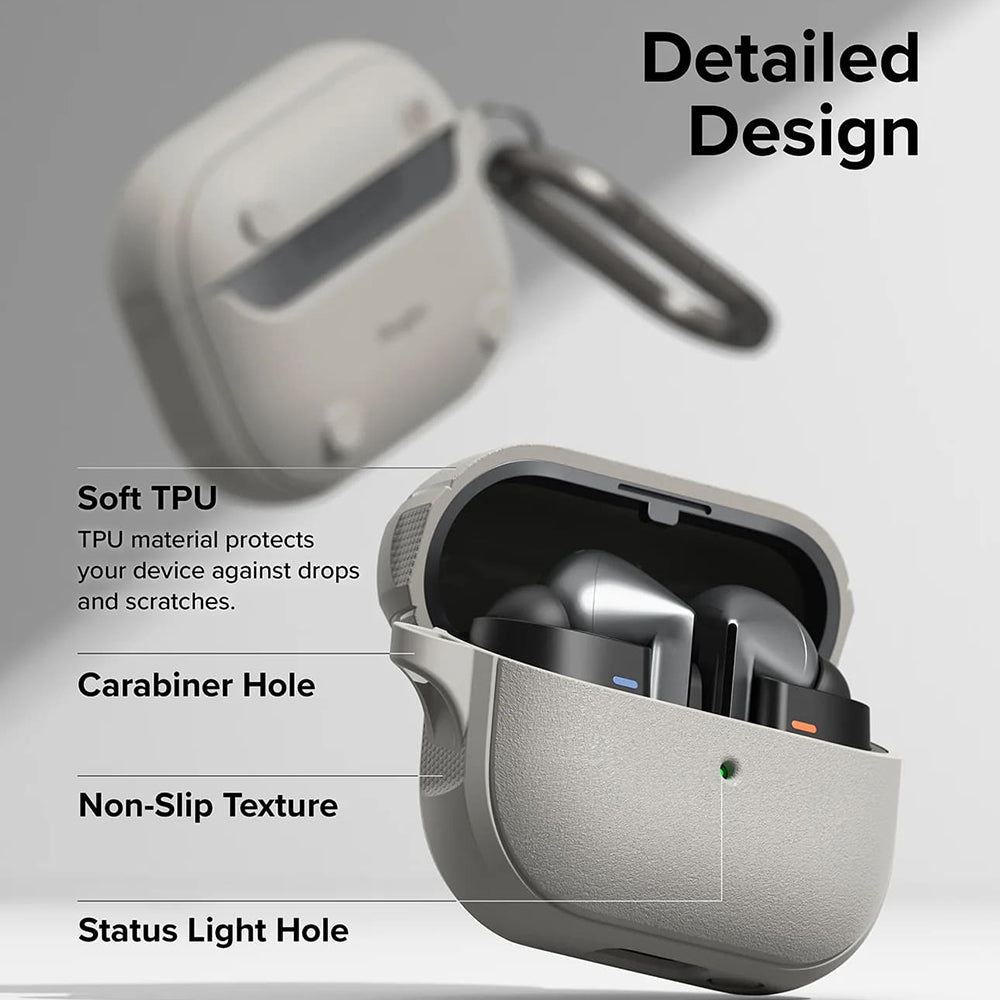 Ringke Onyx Magnetic Hülle für Samsung Galaxy Buds3 FE / Buds3 Pro / Buds3, Grau