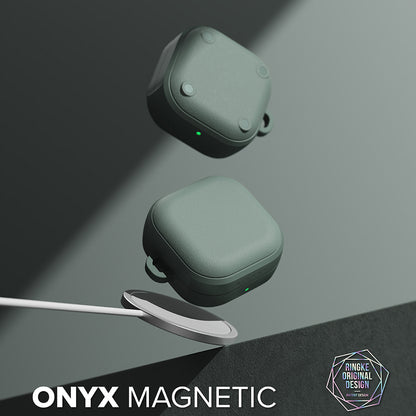 Étui Ringke Onyx Magnetic pour Samsung Galaxy Buds4 / Buds4 Pro, Vert