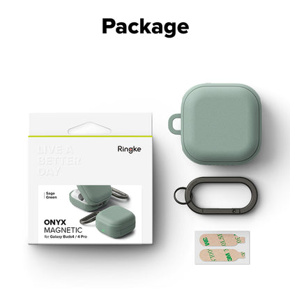 Étui Ringke Onyx Magnetic pour Samsung Galaxy Buds4 / Buds4 Pro, Vert