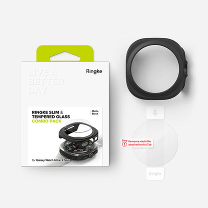 Ringke Slim Hülle für Samsung Galaxy Watch Ultra, Matt Schwarz