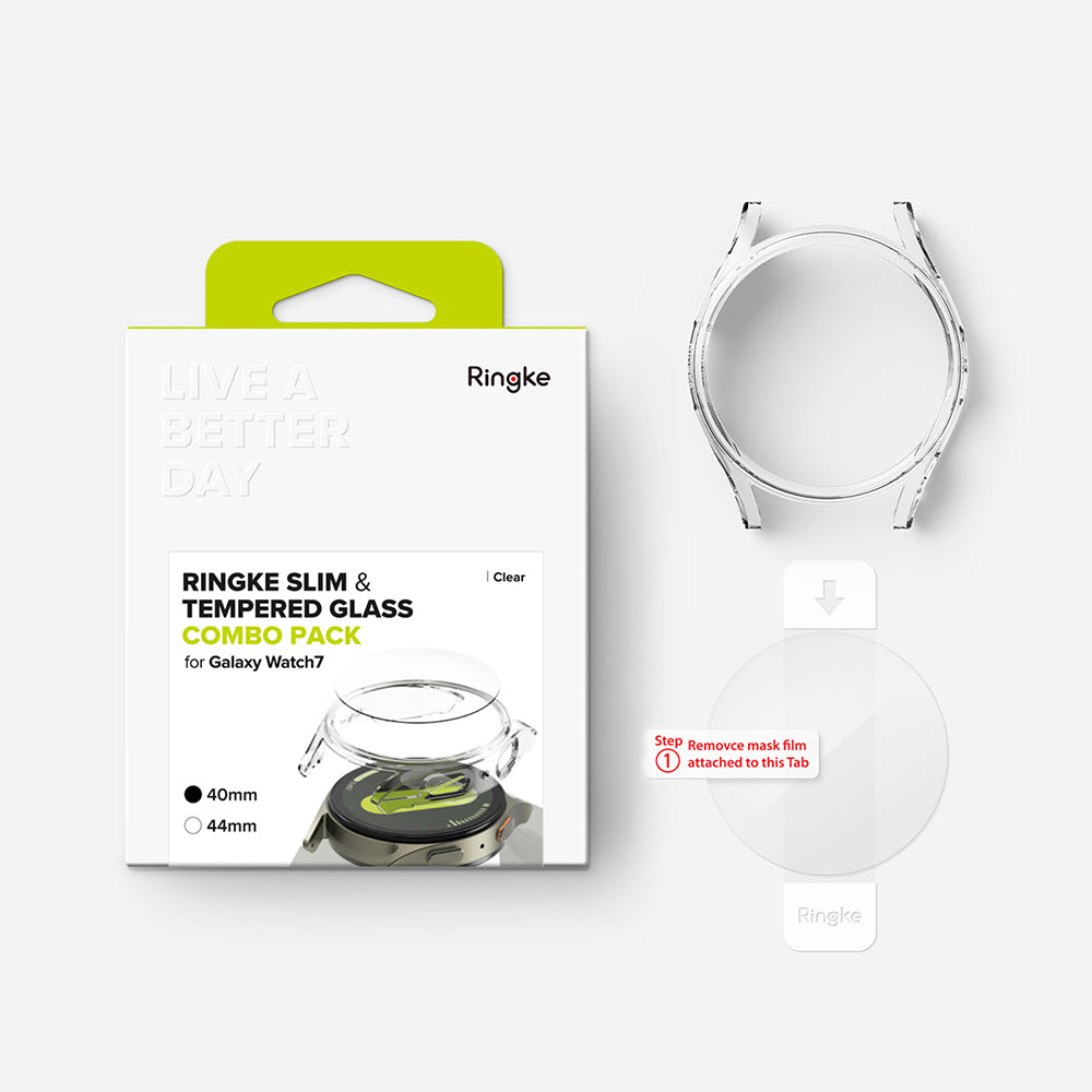Coque Ringke Slim pour Samsung Galaxy Watch7 40mm, Transparente