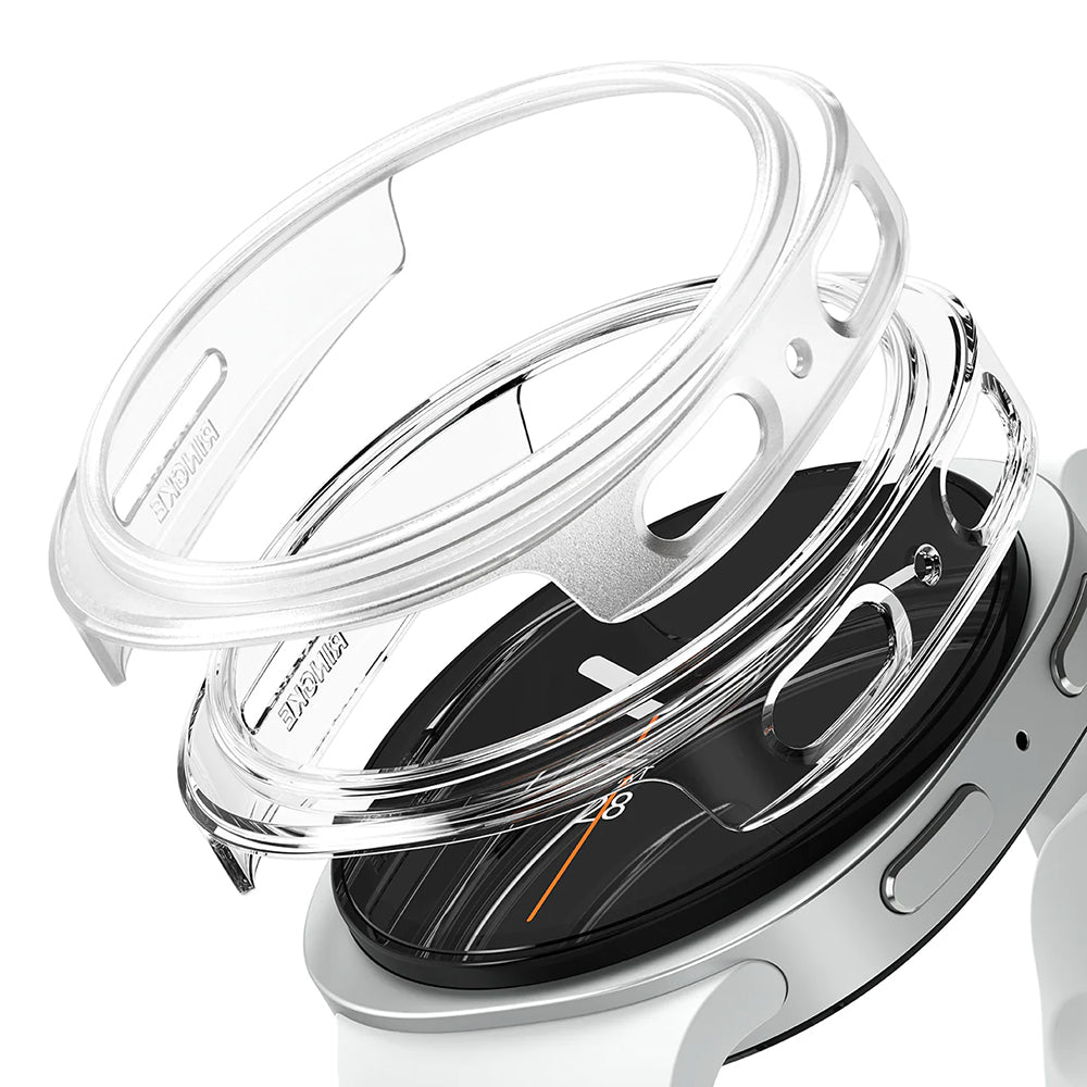 Coque Ringke Slim pour Samsung Galaxy Watch8 40mm, Lot de 2 pièces, Transparente