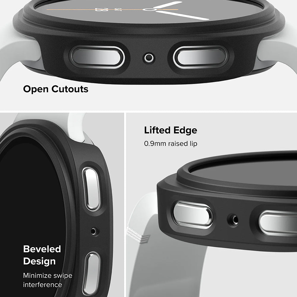 Ringke Slim Hülle für Samsung Galaxy Watch8 44mm, 2er Set, Matt Schwarz