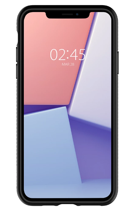 Étui pour Apple iPhone 11, Spigen, Liquid Air, Noir