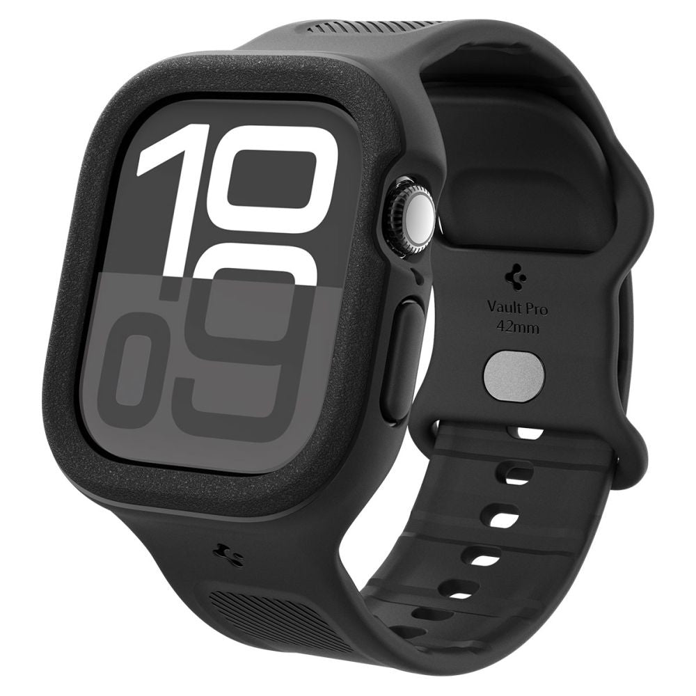 Bracelet Spigen Caseology Vault Pro pour Apple Watch Series 10 / 11 42mm, Noir Mat ACS09390