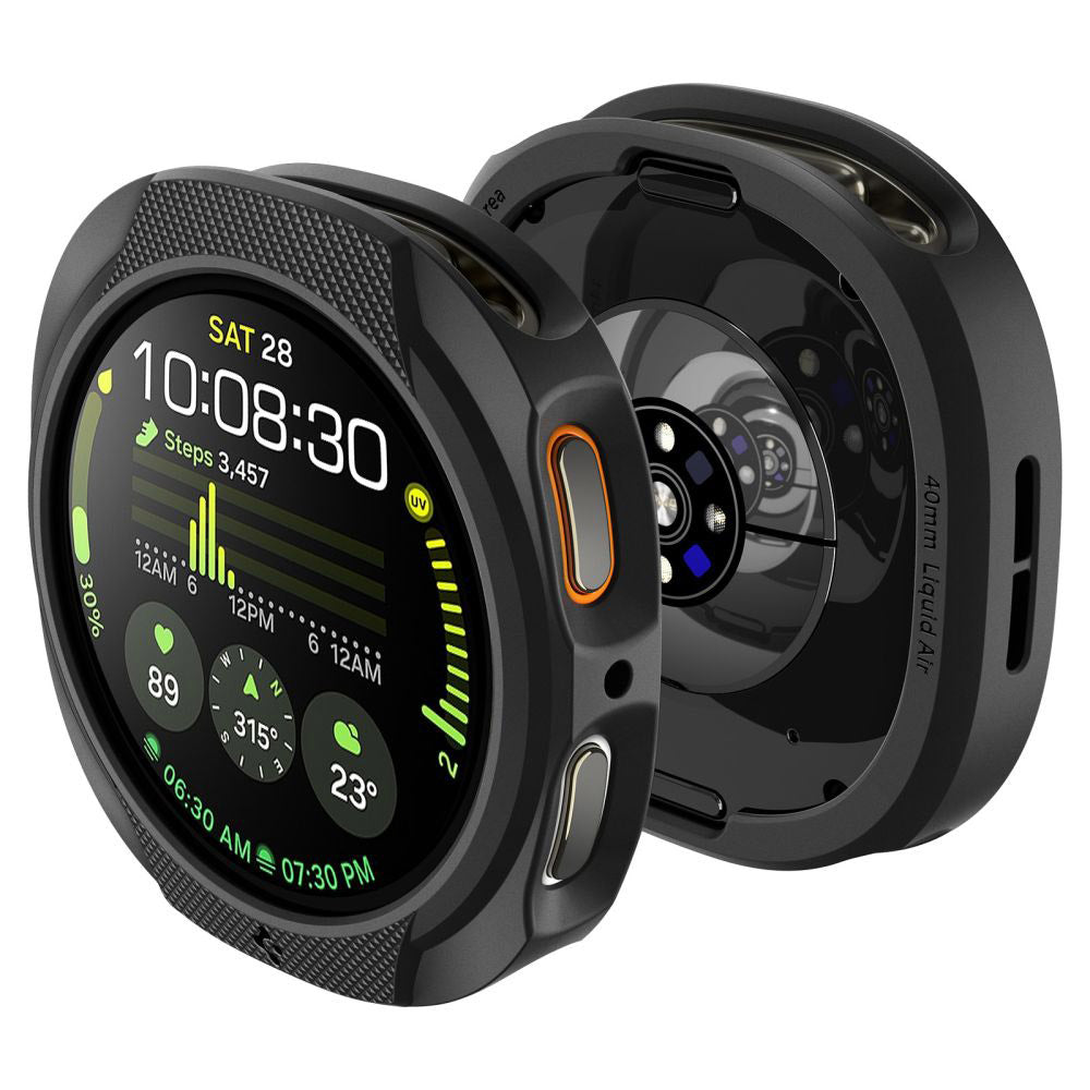 Coque Spigen Liquid Air pour Samsung Galaxy Watch8 44mm, Noir Mat ACS09839